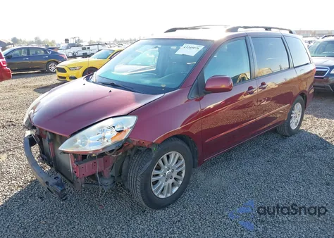 2008 Toyota Sienna Xle z USA, uszkodzony, nr VIN 5TDZK22C38S190647